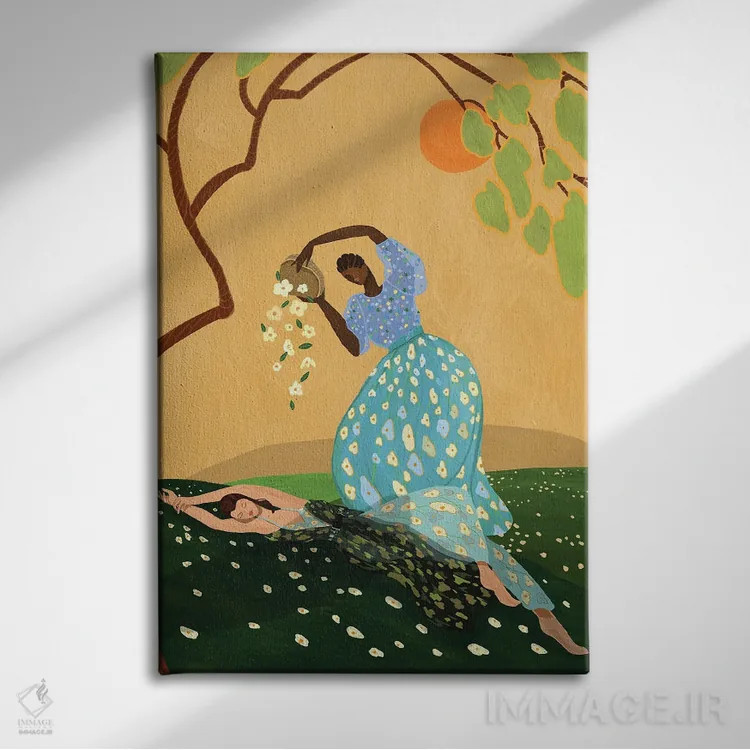 تابلو شادی تابستانی اثر آرتی گوآوا - نمای روبهرو روی دیوار