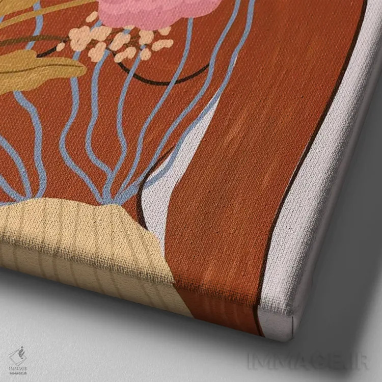 تابلو جسور باش اثر آرتی گوآوا - نمای نزدیک بافت بوم