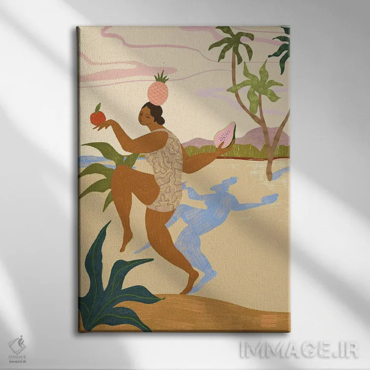 تابلو تعادل اثر آرتی گوآوا - نمای روبهرو روی دیوار