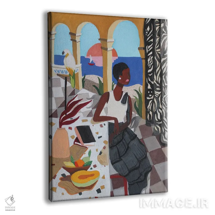 تابلو مدیترانهای اثر آرتی گوآوا - نمای پرسپکتیو محصول