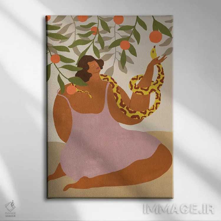 تابلو عطر پرتقال اثر آرتی گوآوا - نمای روبهرو روی دیوار