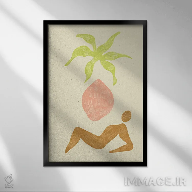 تابلو انتزاعی اثر آرتی گوآوا - نمای قابدار مشکی