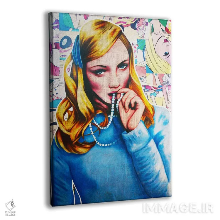 تابلو مروارید اثر آنی ترازو - نمای پرسپکتیو محصول