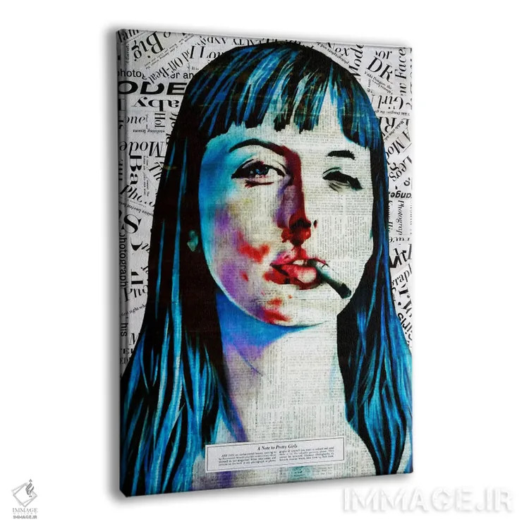 تابلو یادداشتی به دختران زیبا اثر آنی ترازو - نمای پرسپکتیو محصول