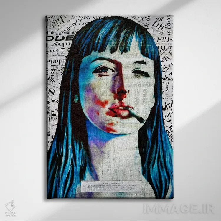 تابلو یادداشتی به دختران زیبا اثر آنی ترازو - نمای روبهرو روی دیوار