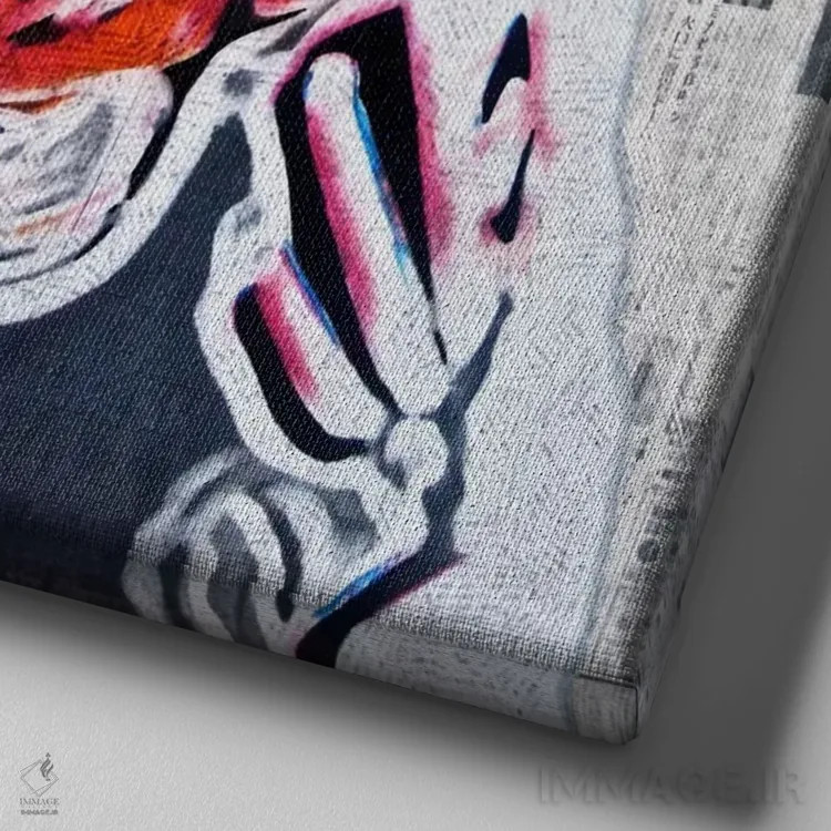 تابلو جریان (آب/برق) اثر آنی ترازو - نمای نزدیک بافت بوم