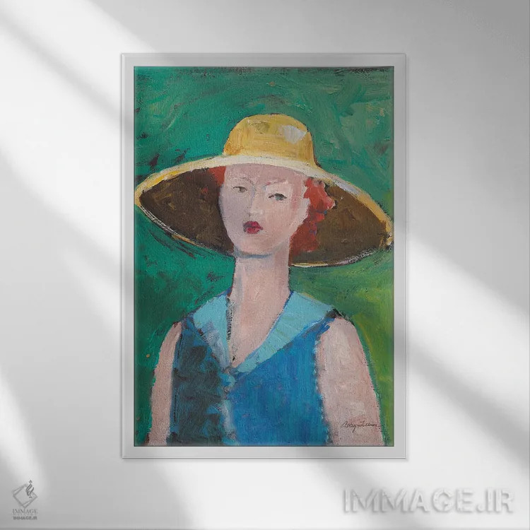 تابلو پرترهٔ بازار کهنهفروشان II اثر اِیوری تیلمن - نمای قابدار سفید