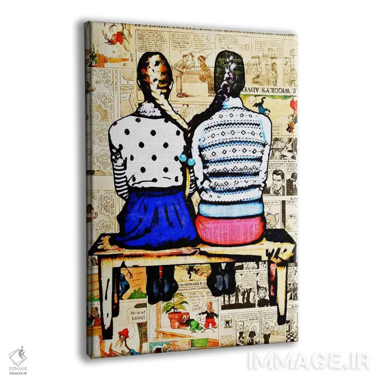 تابلو تو روزنامههای طنز میبینمت (اصطلاح آمریکایی) اثر آنی ترازو - نمای پرسپکتیو محصول