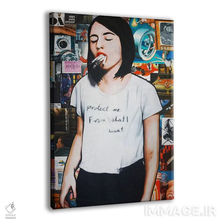 تابلو ویپم کن (استنشاق الکترونیکی) اثر آنی ترازو - نمای پرسپکتیو محصول