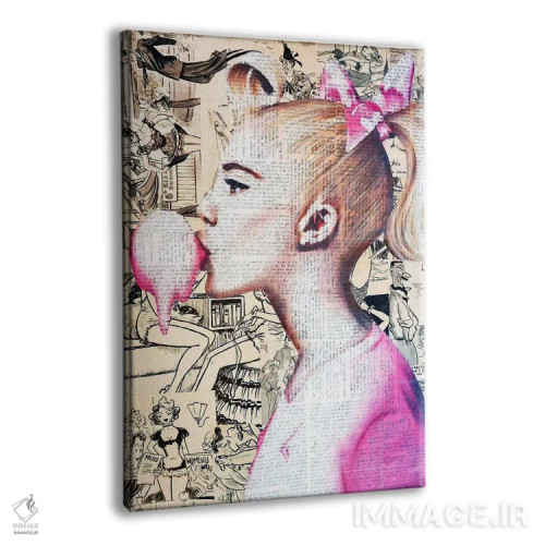 تابلو دختر رؤیایی اثر آنی ترازو - نمای پرسپکتیو محصول