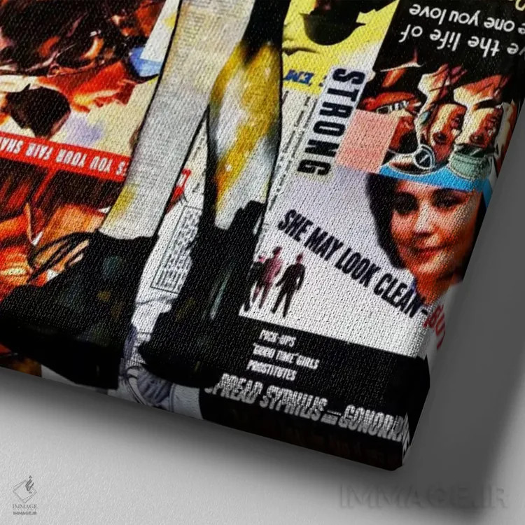 تابلو توتوی تمامفلزی (دامن بالرین) اثر آنی ترازو - نمای نزدیک بافت بوم