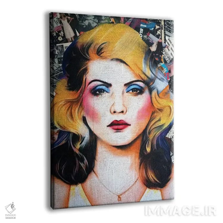 تابلو بلوندی (دختر مو طلایی) اثر آنی ترازو - نمای پرسپکتیو محصول