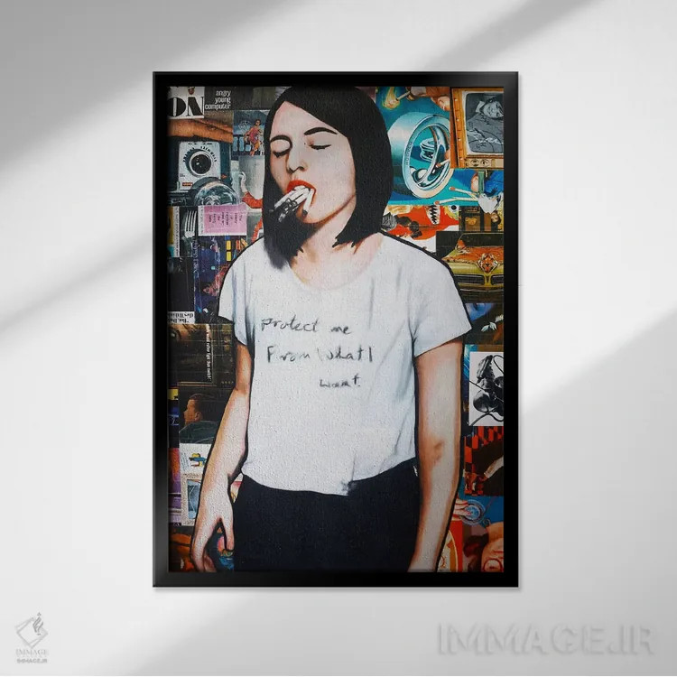 تابلو ویپم کن (استنشاق الکترونیکی) اثر آنی ترازو - نمای قابدار مشکی