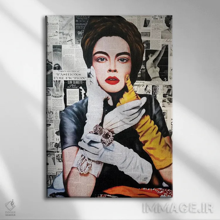 تابلو مد برای داستان اثر آنی ترازو - نمای روبهرو روی دیوار