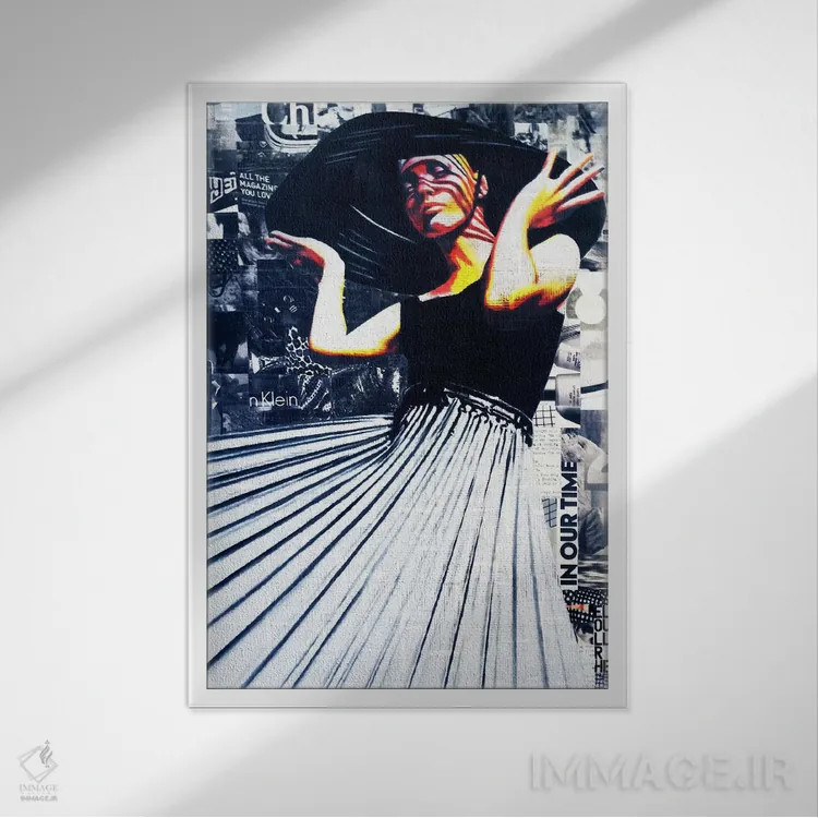 تابلو دوستدختر جذاب شما اثر آنی ترازو - نمای قابدار سفید