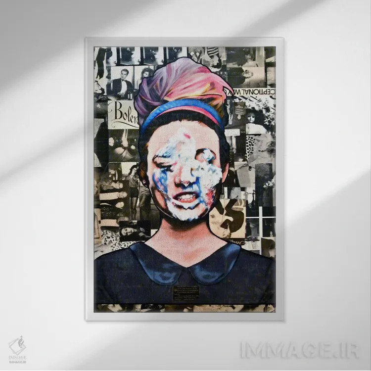 تابلو چه چیزی او را هیجانانگیز میکند اثر آنی ترازو - نمای قابدار سفید