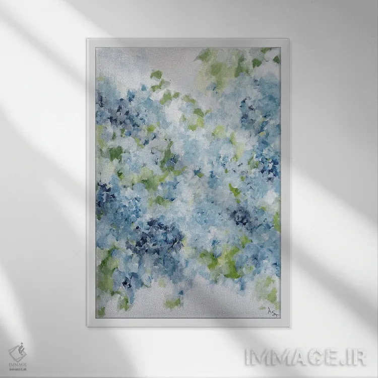 تابلو بلوز (غم/سبک موسیقی) اثر آماندا توپـه - نمای قابدار سفید