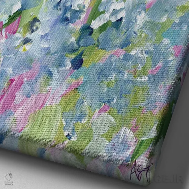 تابلو محکم بچسب II اثر آماندا توپـه - نمای نزدیک بافت بوم