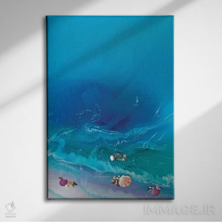 تابلو سخاوت سبز (یا بونتی سبز) اثر آنتوانل - نمای روبهرو روی دیوار