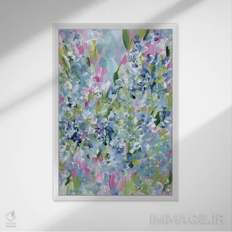 تابلو محکم بچسب II اثر آماندا توپـه - نمای قابدار سفید