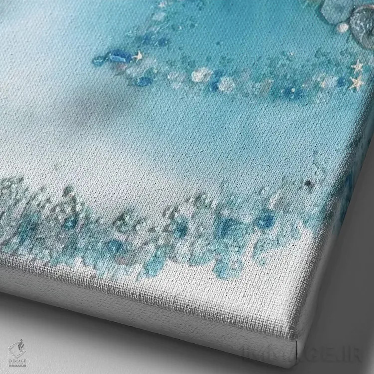 تابلو تالاب خاکستری اثر آنتوانل - نمای نزدیک بافت بوم