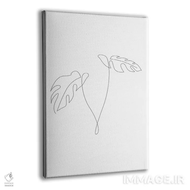 تابلو برگ مانسترا (گیاه آپارتمانی) اثر ادیلوم - نمای پرسپکتیو محصول