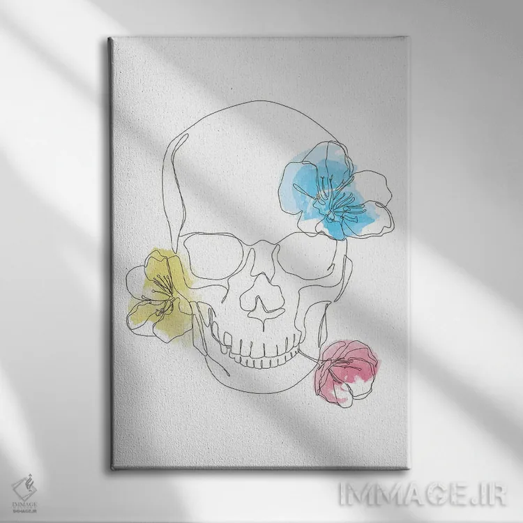 تابلو نکرومنس (عشق مردگان، فانتزی) اثر ادیلوم - نمای روبهرو روی دیوار