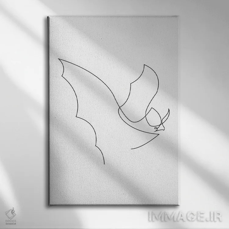 تابلو شکارچی شب اثر ادیلوم - نمای روبهرو روی دیوار