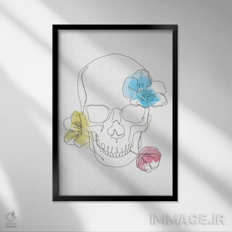 تابلو نکرومنس (عشق مردگان، فانتزی) اثر ادیلوم - نمای قابدار مشکی