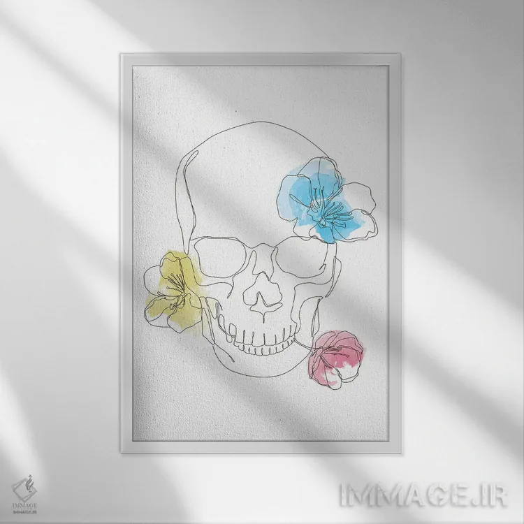 تابلو نکرومنس (عشق مردگان، فانتزی) اثر ادیلوم - نمای قابدار سفید