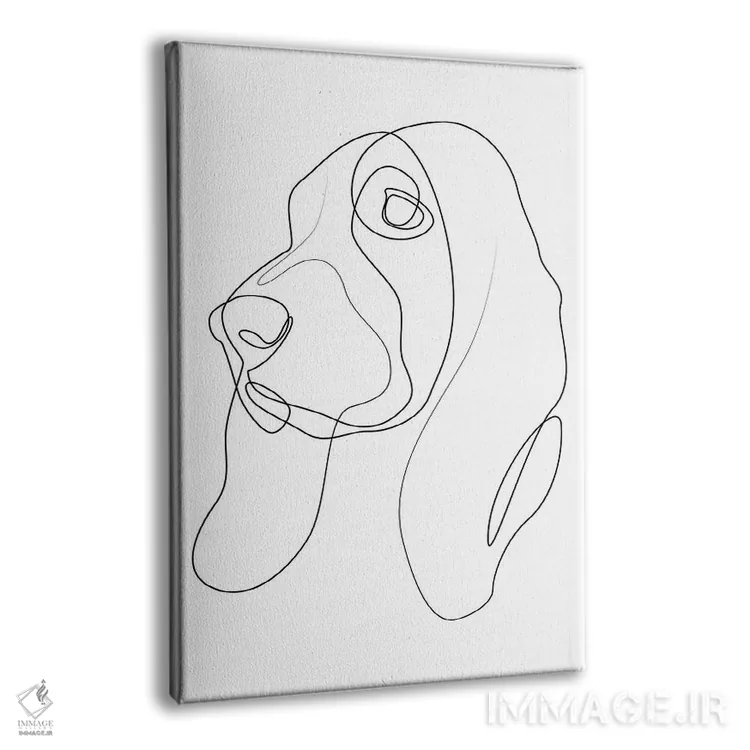 تابلو بست هاند (نژاد سگ) اثر ادیلوم - نمای پرسپکتیو محصول