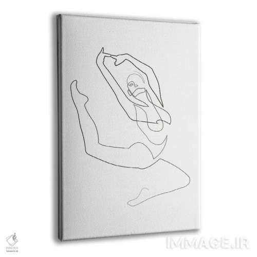 تابلو رقاص تکخطی اثر ادیلوم - نمای پرسپکتیو محصول