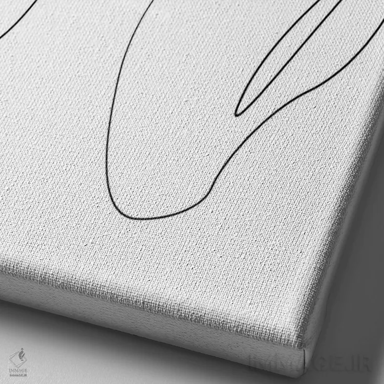 تابلو بست هاند (نژاد سگ) اثر ادیلوم - نمای نزدیک بافت بوم