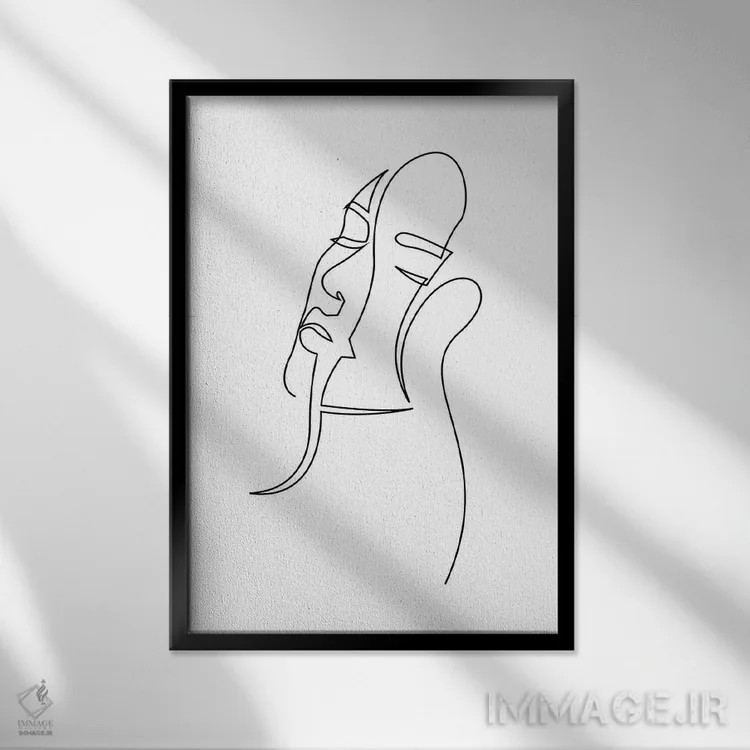 تابلو آرامشبخشی اثر ادیلوم - نمای قابدار مشکی