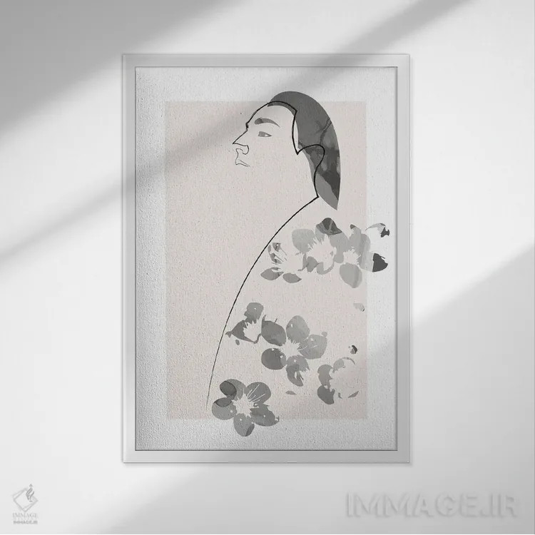 تابلو شرقی اثر ادیلوم - نمای قابدار سفید