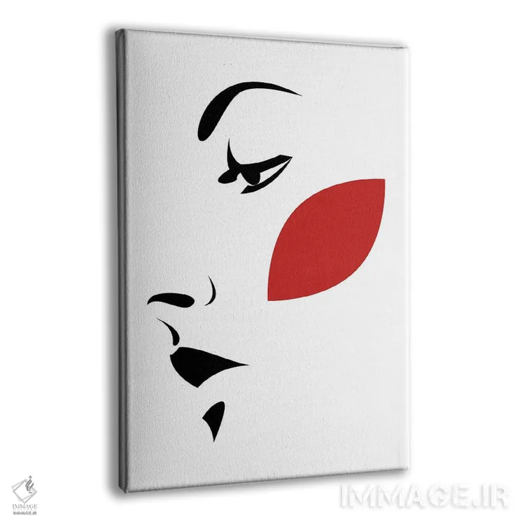 تابلو برگهای قرمز ۱ اثر ادیلوم - نمای پرسپکتیو محصول