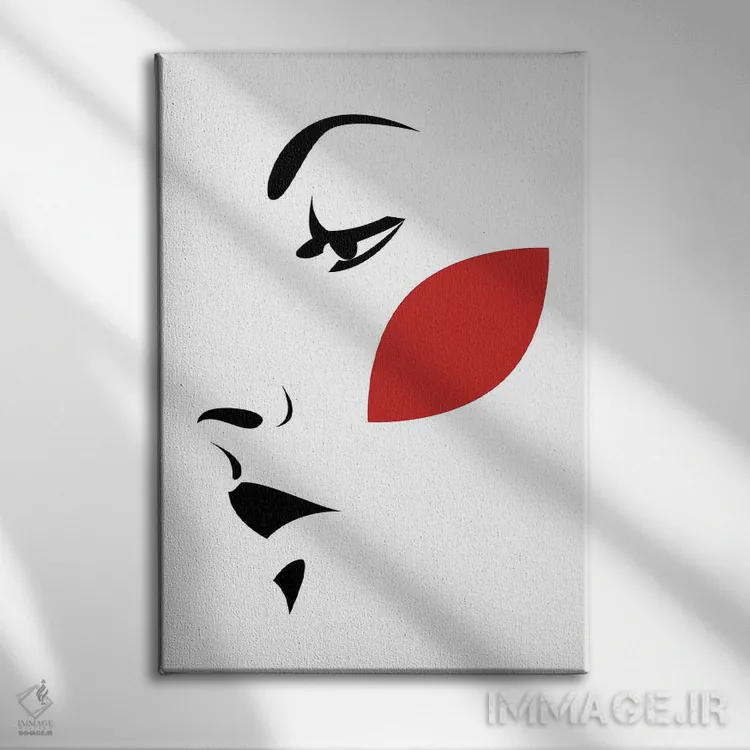 تابلو برگهای قرمز ۱ اثر ادیلوم - نمای روبهرو روی دیوار