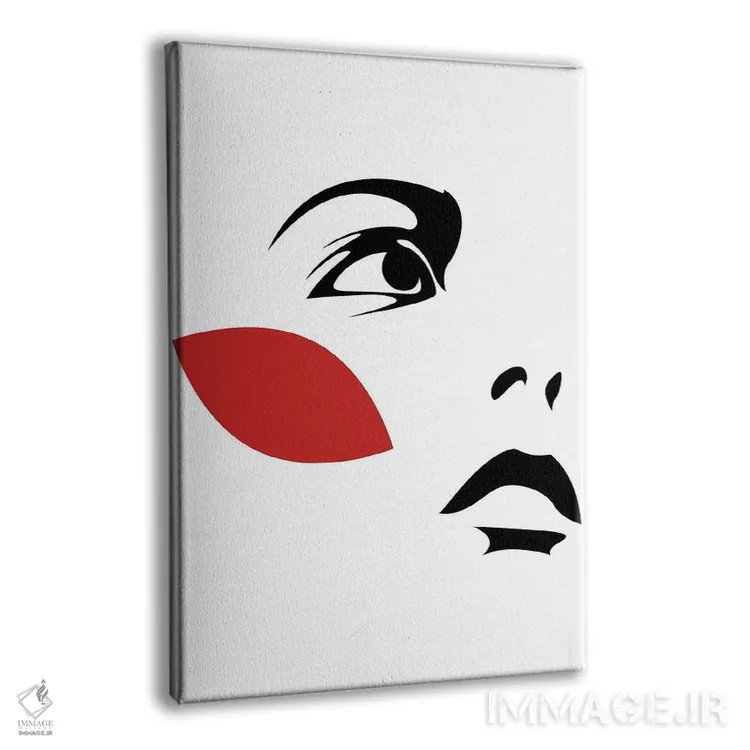 تابلو برگهای قرمز ۲ اثر ادیلوم - نمای پرسپکتیو محصول