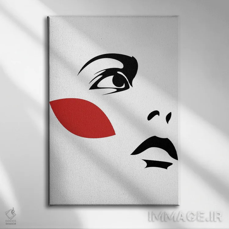 تابلو برگهای قرمز ۲ اثر ادیلوم - نمای روبهرو روی دیوار