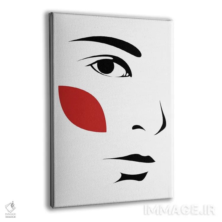 تابلو برگهای قرمز ۳ اثر ادیلوم - نمای پرسپکتیو محصول