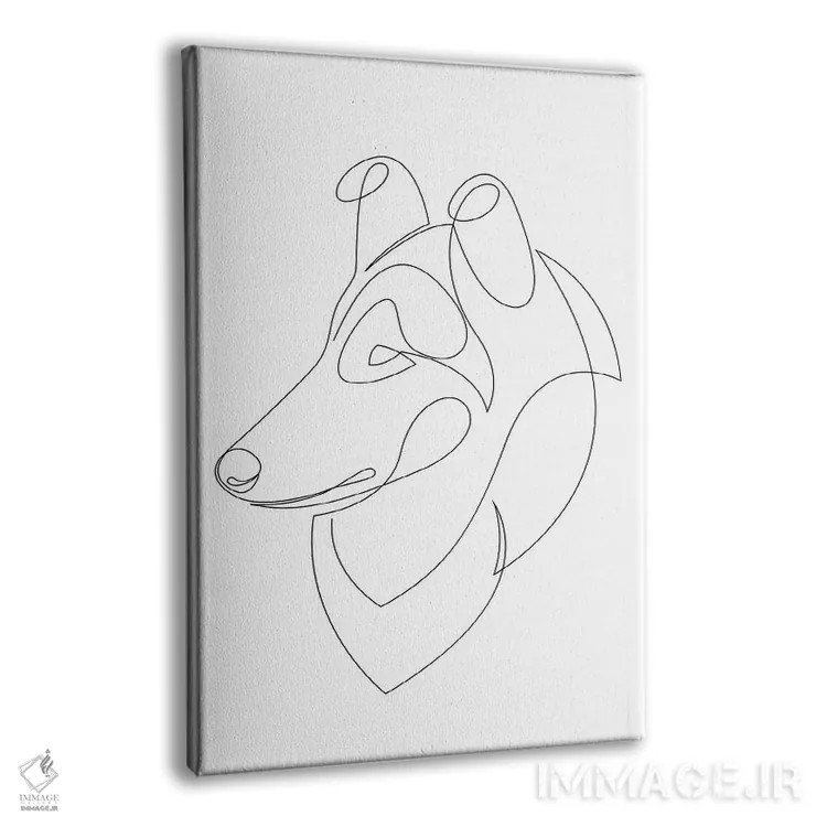 تابلو کولی خشن (نژاد سگ) اثر ادیلوم - نمای پرسپکتیو محصول