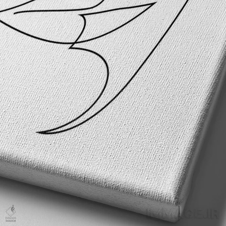 تابلو آرامش اثر ادیلوم - نمای نزدیک بافت بوم