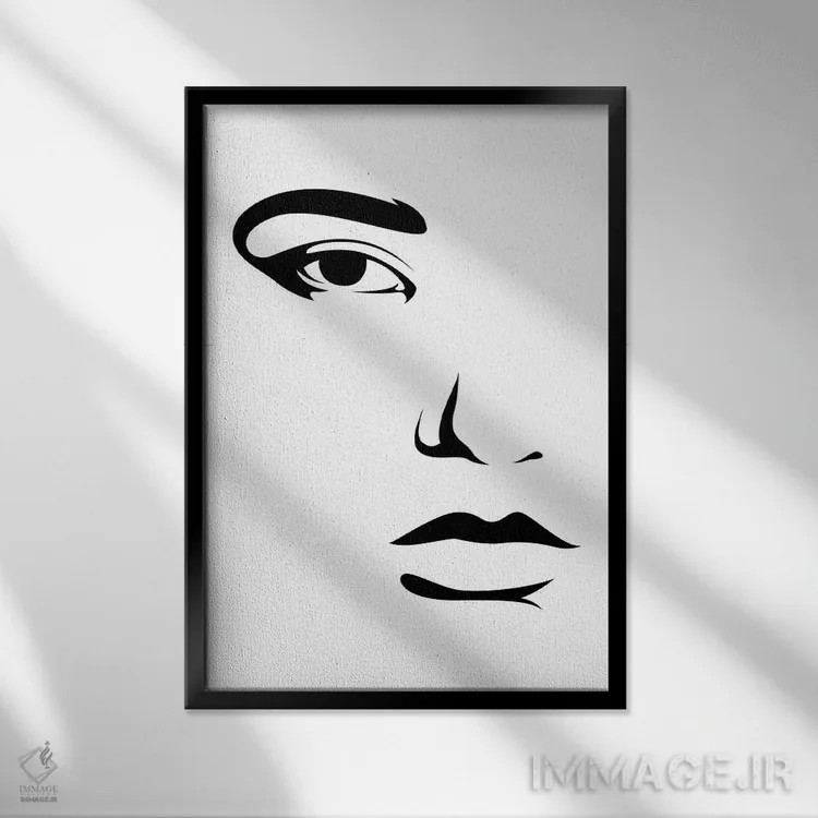 تابلو اتکا اثر ادیلوم - نمای قابدار مشکی