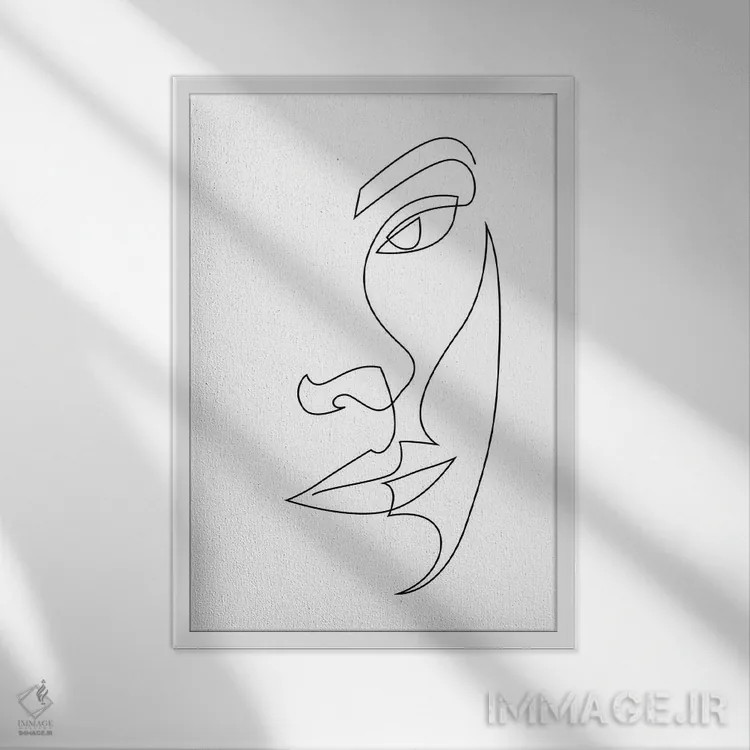 تابلو آرامش اثر ادیلوم - نمای قابدار سفید