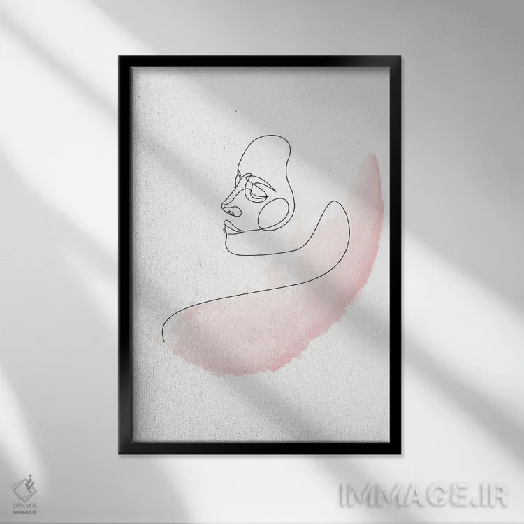 تابلو رزگون اثر ادیلوم - نمای قابدار مشکی