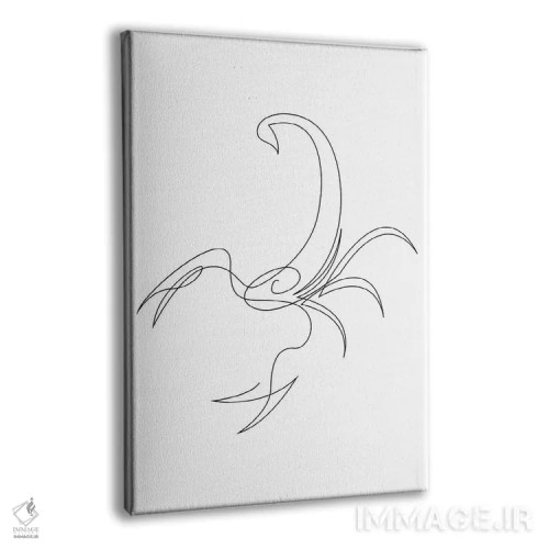 تابلو عقرب تکخطی اثر ادیلوم - نمای پرسپکتیو محصول