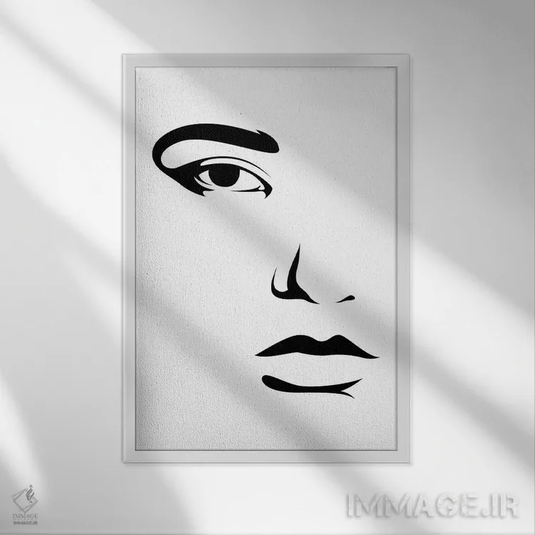 تابلو اتکا اثر ادیلوم - نمای قابدار سفید