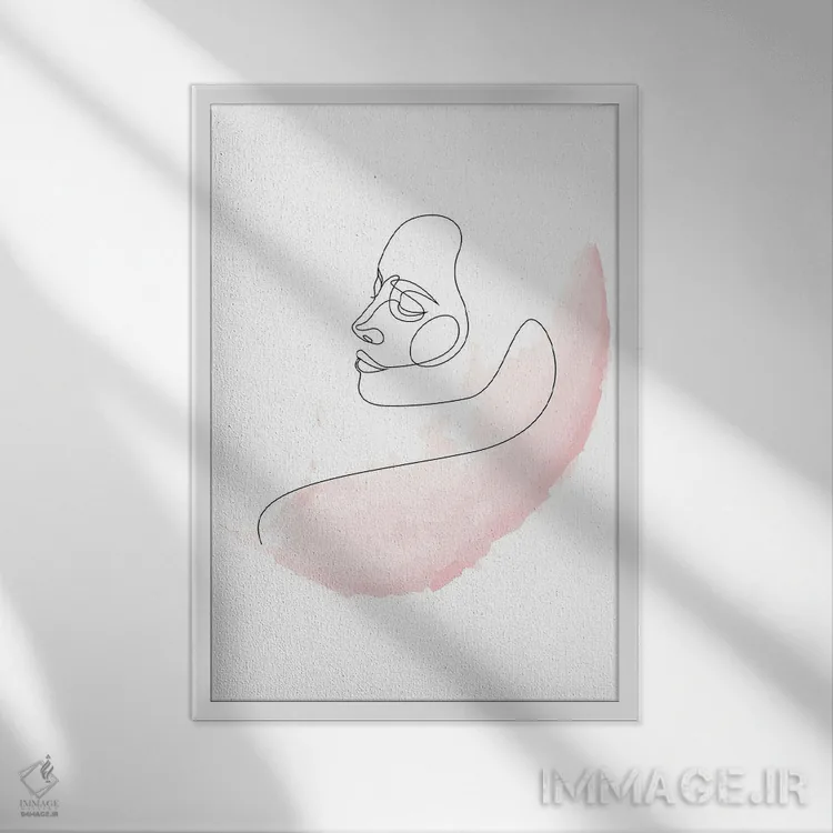 تابلو رزگون اثر ادیلوم - نمای قابدار سفید