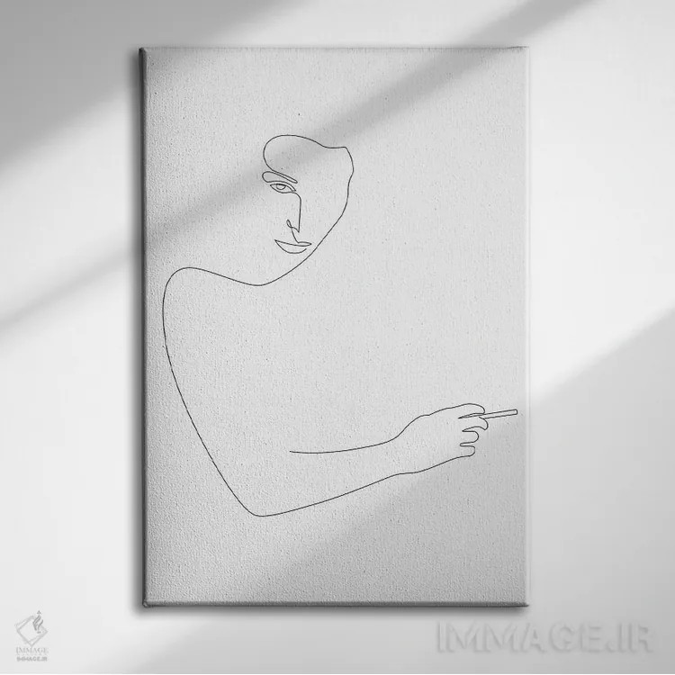 تابلو دود اثر ادیلوم - نمای روبهرو روی دیوار