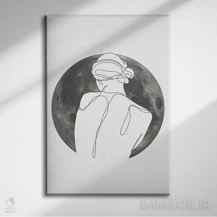 تابلو وابسته به غروب (وسپر تین) اثر ادیلوم - نمای روبهرو روی دیوار
